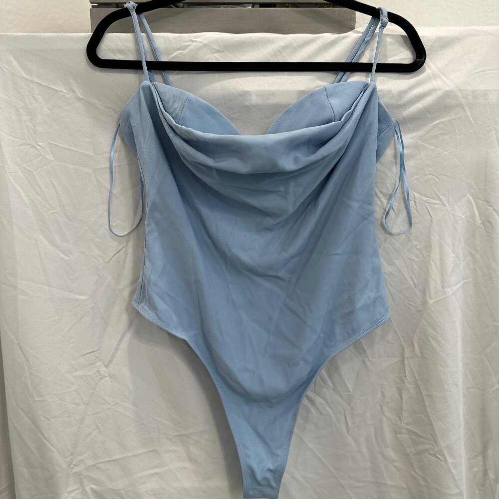 Blue Bustier Bodysuit